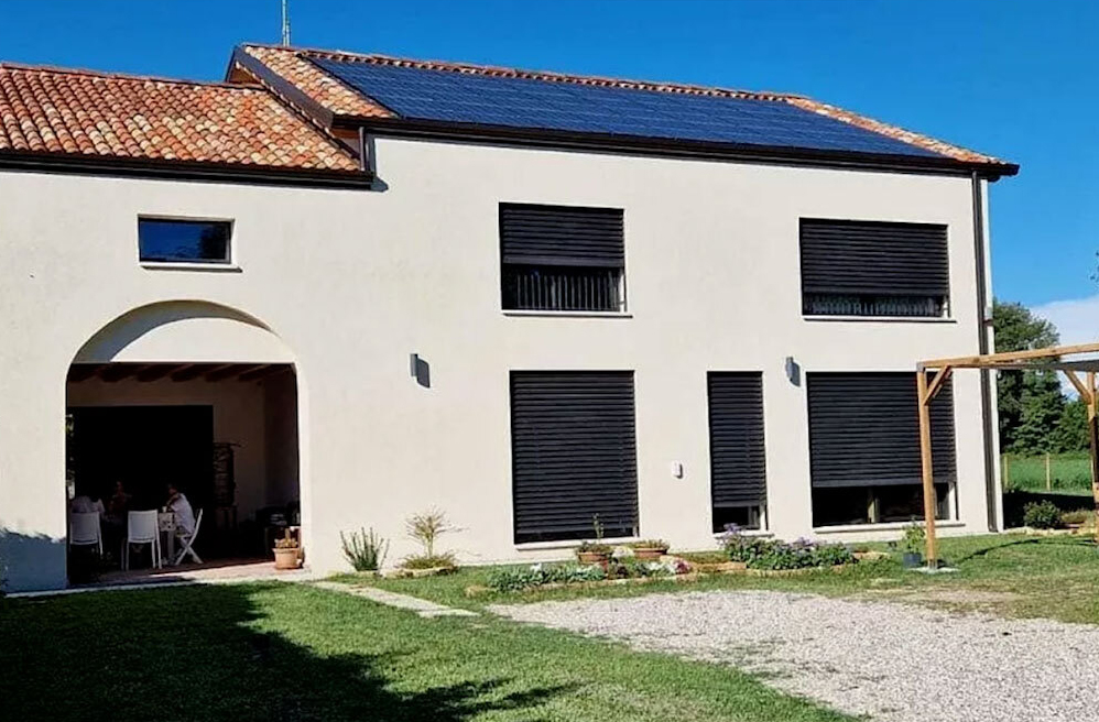 La casa solare senza gas in Veneto come funziona ?